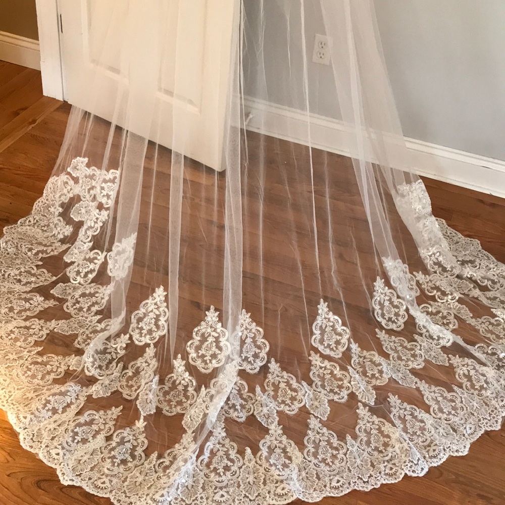 Cathedral length wedding veil
